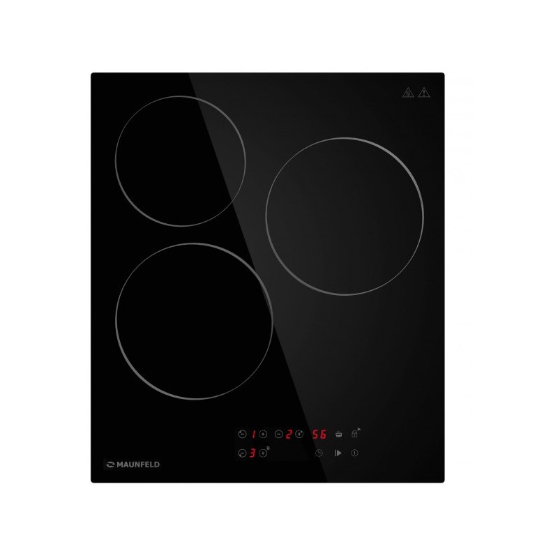 Электрическая варочная панель Maunfeld CVCE453BK Black вкл