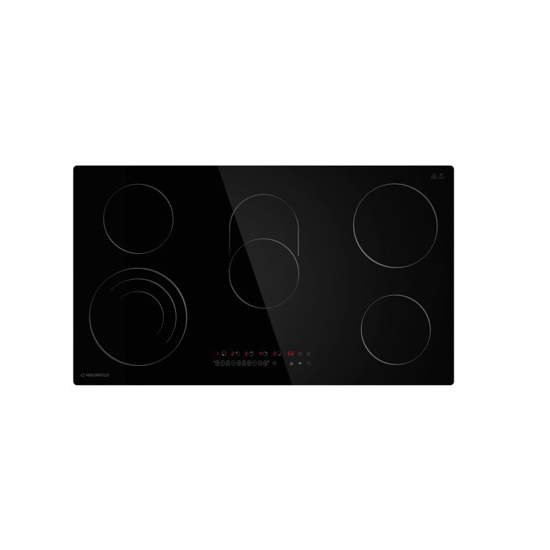 Электрическая варочная панель Maunfeld CVCE905SMTBK Black включена
