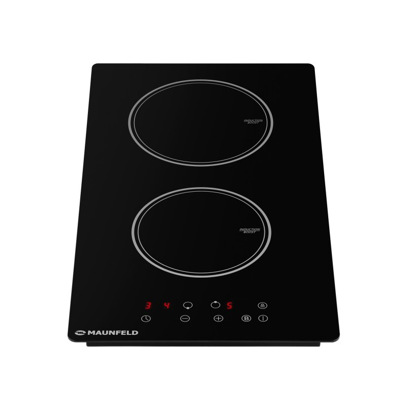 Индукционная варочная панель Maunfeld AVI292BK Black вид спереди
