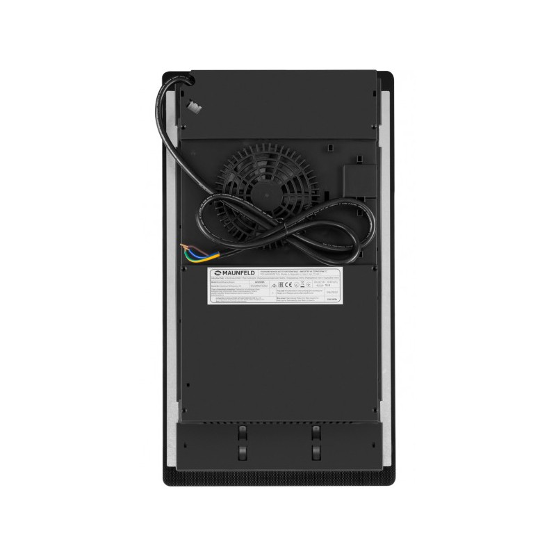 Индукционная варочная панель Maunfeld AVI292BK Black вид сзади