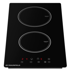 Индукционная варочная панель Maunfeld AVI292BK Black вид спереди
