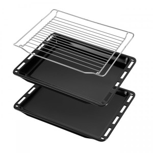 Электрический духовой шкаф Maunfeld MEOR7217SMB Black/Inox комплектация