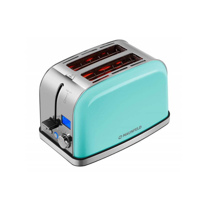 Тостер Maunfeld MF-821MINT сбоку