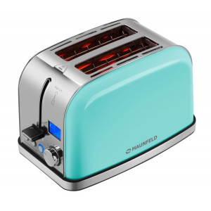 Тостер Maunfeld MF-821MINT сбоку