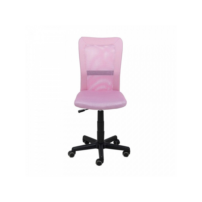 Кресло компьютерное AksHome Tempo розовый вид спереди