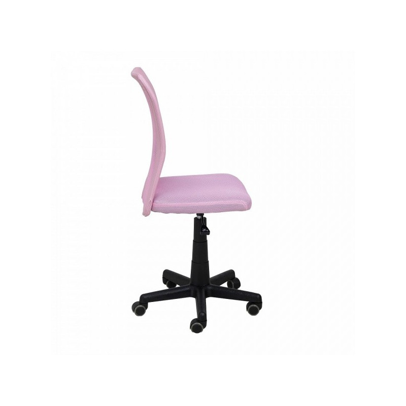 Кресло компьютерное AksHome Tempo розовый вид сбоку