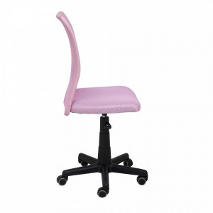 Кресло компьютерное AksHome Tempo розовый вид сбоку