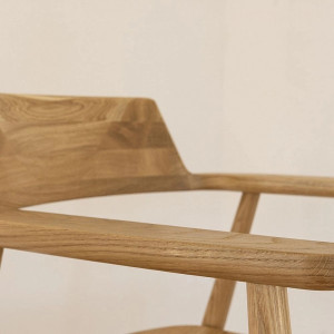 Стул ПМЦ Самурай дуб натуральный подлокотник