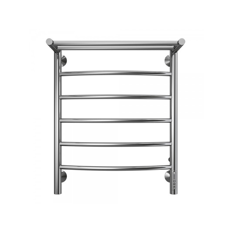 Полотенцесушитель Terminus Классик электро П6 500х650 НП (1/2") с полочкой вид спереди