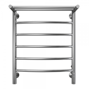 Полотенцесушитель Terminus Классик электро П6 500х650 НП (1/2") с полочкой вид спереди