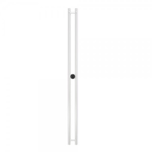 Полотенцесушитель Terminus Стойка электро Duo круг 1600 белый матовый вид спереди