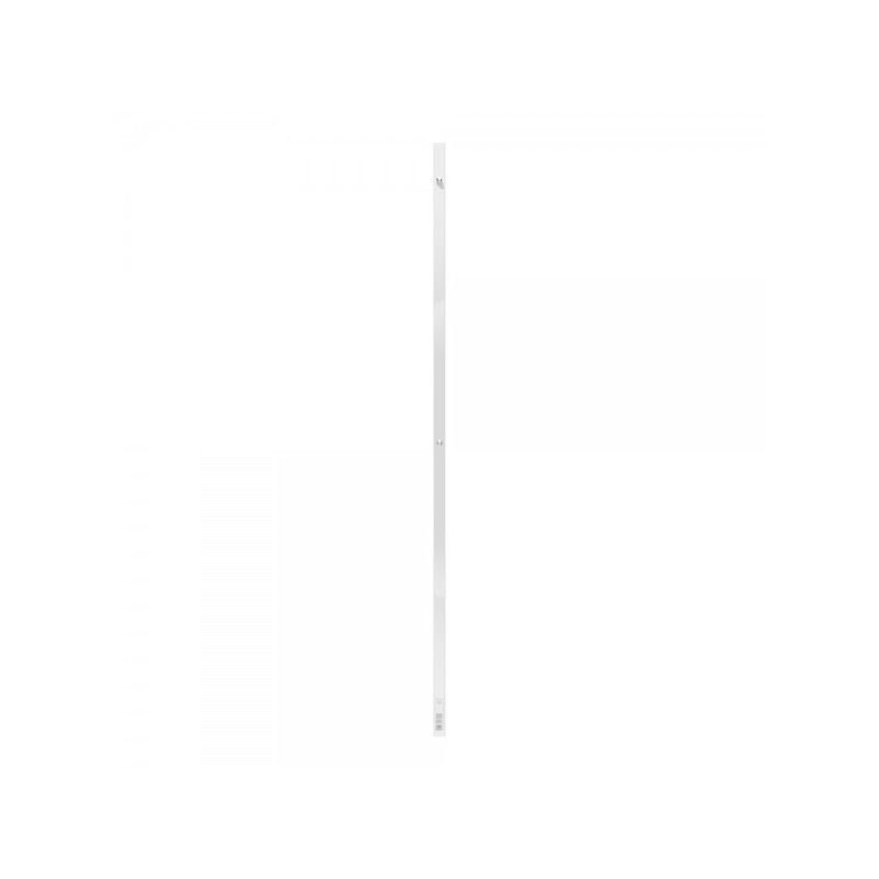 Полотенцесушитель Terminus Стойка электро Uno профиль 1600 белый матовый вид спереди