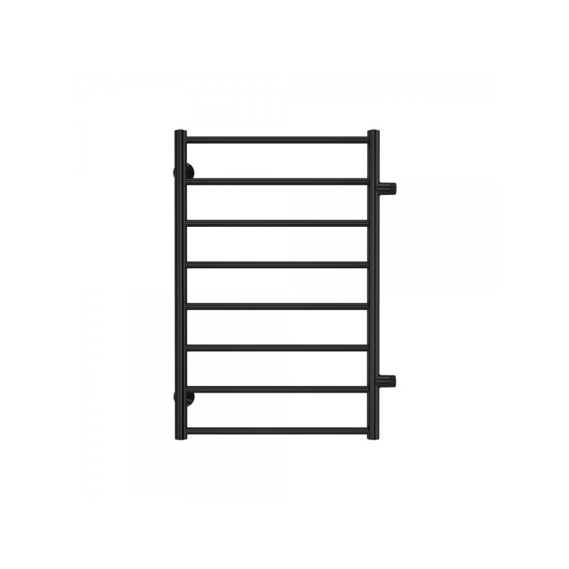 Полотенцесушитель Terminus Аврора П8 500x800 БП 50 (1") черный вид спереди