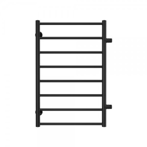 Полотенцесушитель Terminus Аврора П8 500x800 БП 50 (1") черный вид спереди