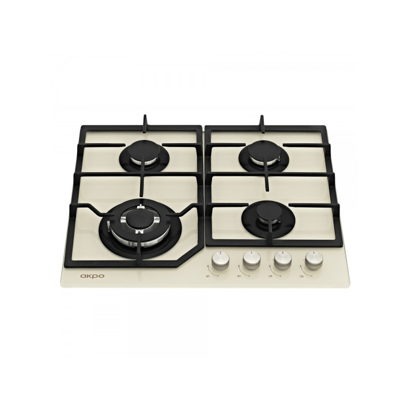 Газовая варочная панель Akpo PGA 604 FGC Ivory вид спереди