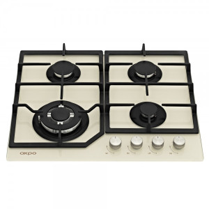 Газовая варочная панель Akpo PGA 604 FGC Ivory вид спереди