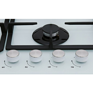 Газовая варочная панель Akpo PGA 604 FGC White панеьл управления