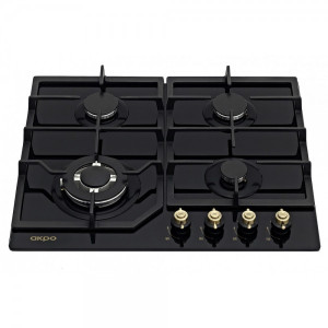 Газовая варочная панель Akpo PGA 604 FGC-2 Black вид спереди