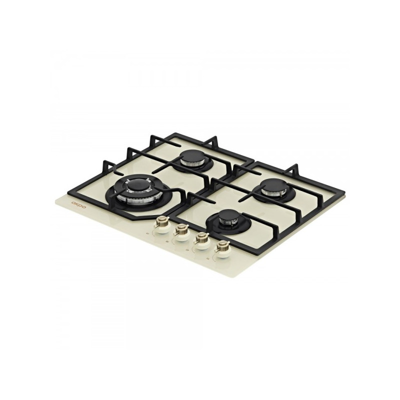 Газовая варочная панель Akpo PGA 604 FGC-2 Ivory вид сбоку