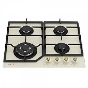 Газовая варочная панель Akpo PGA 604 FGC-2 Ivory вид спереди