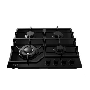 Газовая варочная панель Akpo PGA 604 FGC-T Black вид спереди
