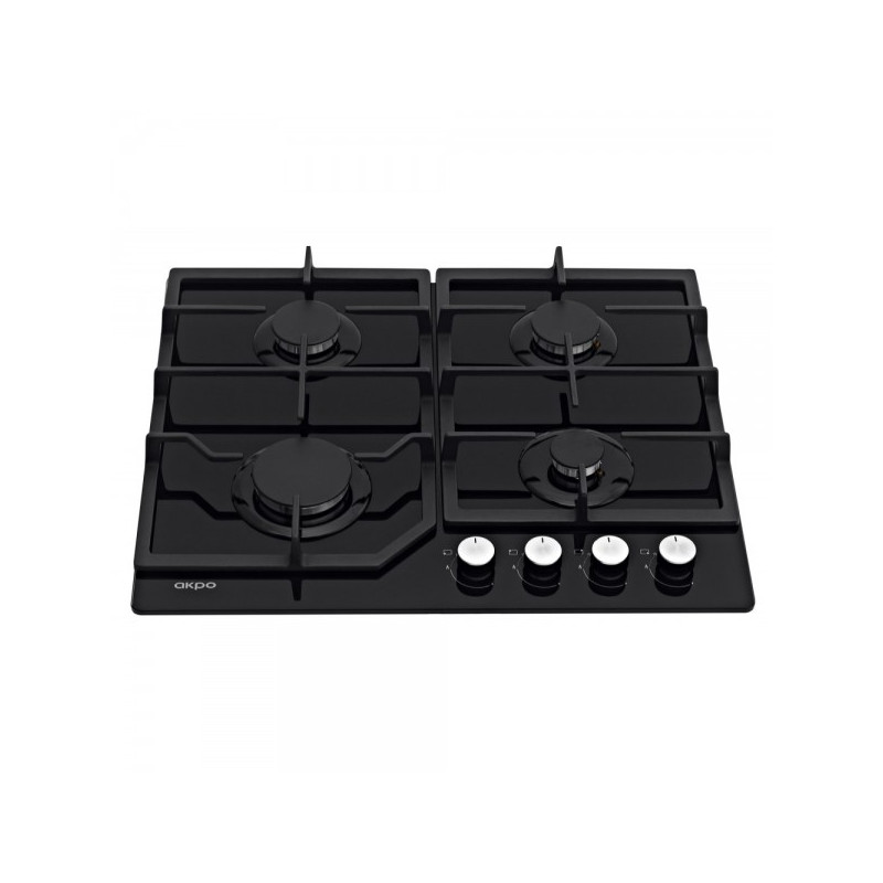 Газовая варочная панель Akpo PGA 604 LGC Black вид спереди