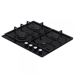 Газовая варочная панель Akpo PGA 604 LGC Black вид сбоку