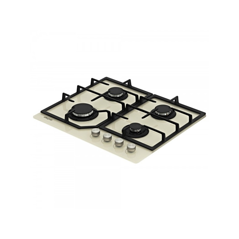 Газовая варочная панель Akpo PGA 604 LGC Ivory вид сбоку