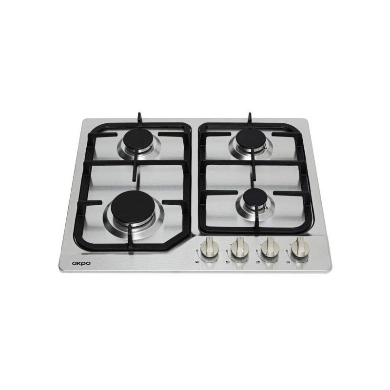 Газовая варочная панель Akpo PGA 604 LXC Inox вид спереди