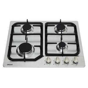 Газовая варочная панель Akpo PGA 604 LXC Inox вид спереди