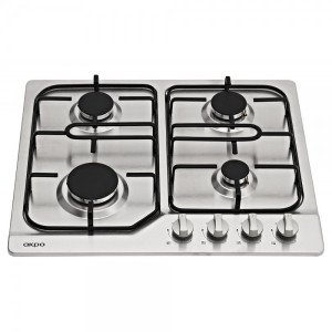 Газовая варочная панель Akpo PGA 604 LXE Inox вид спереди
