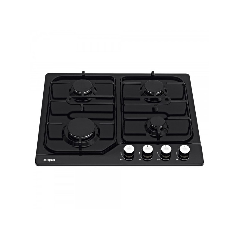Газовая варочная панель Akpo PGA 604 LXE-2 Black вид спереди