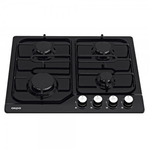 Газовая варочная панель Akpo PGA 604 LXE-2 Black вид спереди