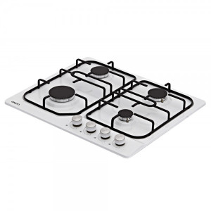 Газовая варочная панель Akpo PGA 604 LXE-3 White вид сбоку