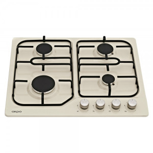 Газовая варочная панель Akpo PGA 604 LXE-4 Ivory вид спереди