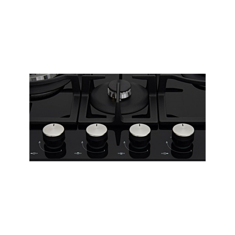 Газовая варочная панель Akpo PGA 604 VGC-T Black панель управления