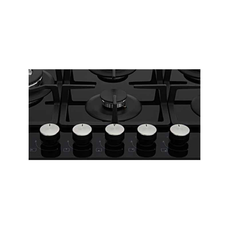 Газовая варочная панель Akpo PGA 755 WGC-T Black панель управления