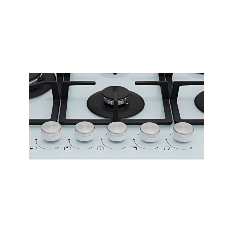 Газовая варочная панель Akpo PGA 755 WGC-T White панель управления