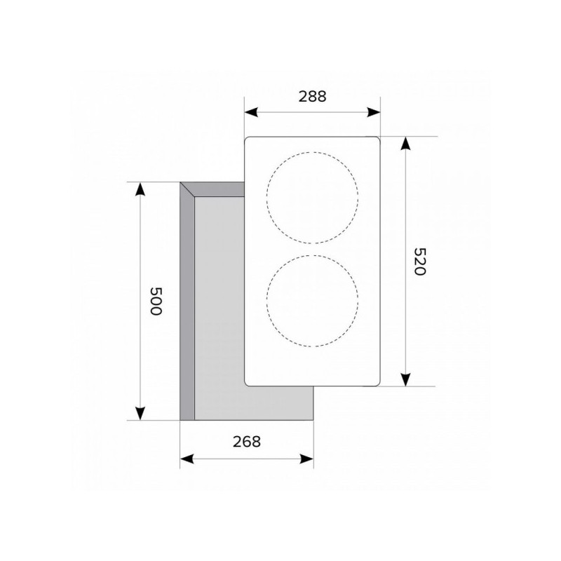 Индукционная варочная панель Akpo PIA 30 920 04CC Black схема