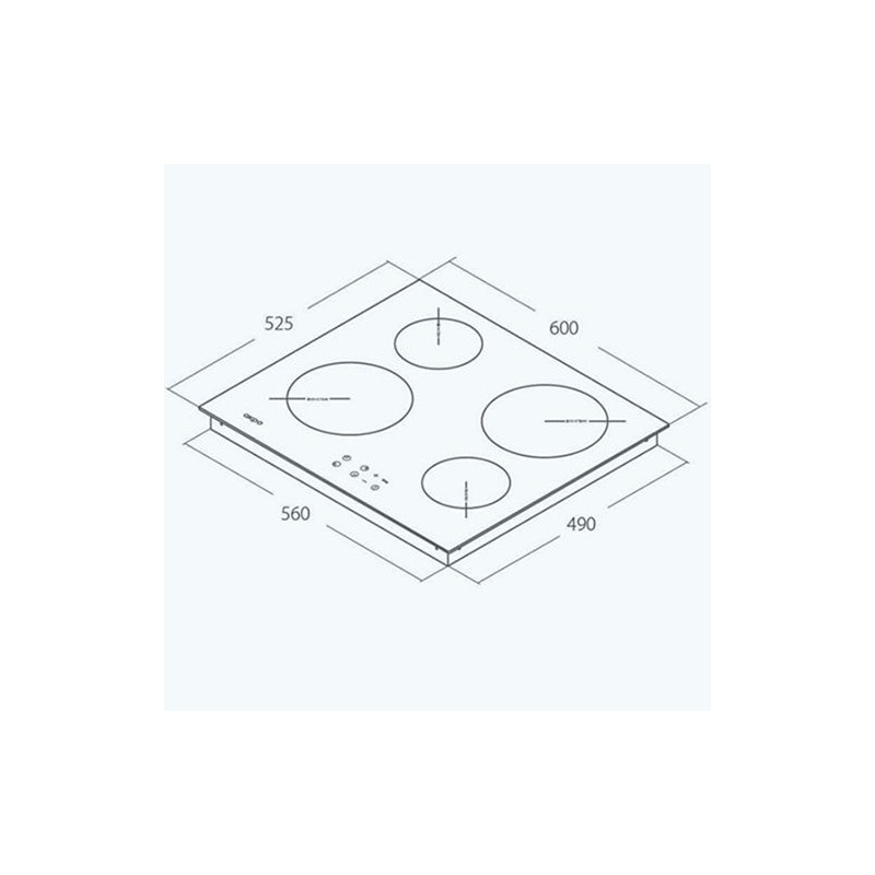 Индукционная варочная панель Akpo PIA 60 825 01 Black схема