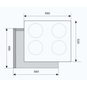 Индукционная варочная панель Akpo PIA 60 940 14CC BL White схема