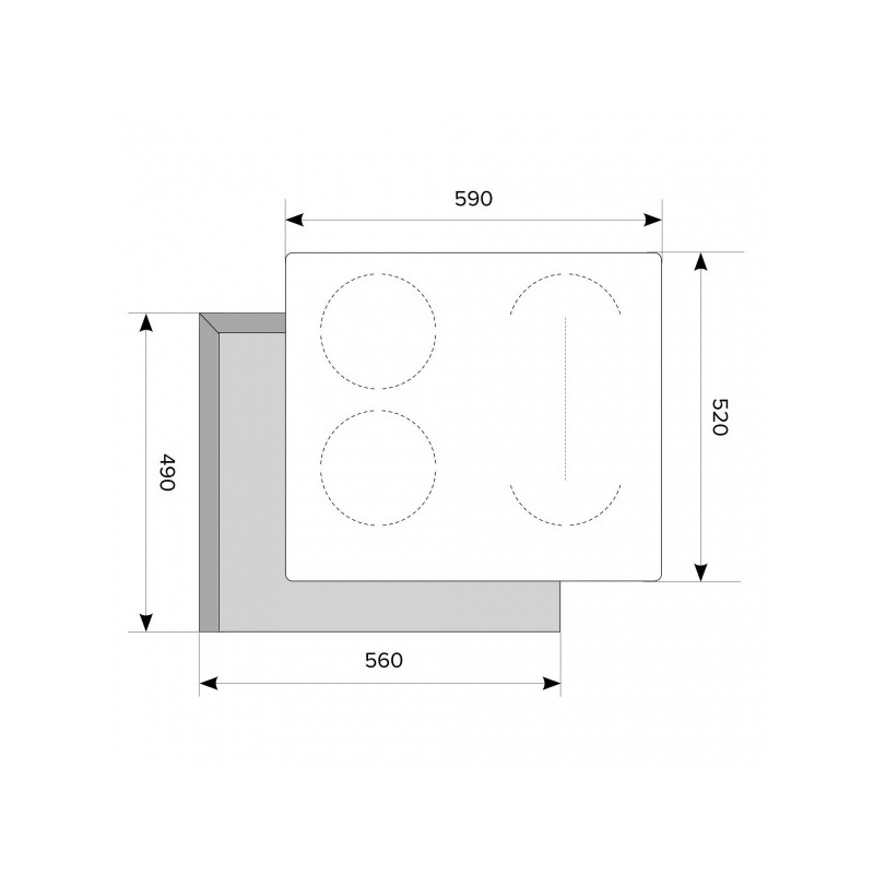 Индукционная варочная панель Akpo PIA PIA 60 941 17CC BL Black схема