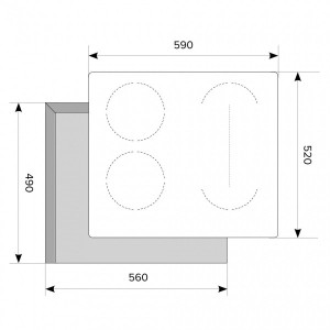 Индукционная варочная панель Akpo PIA PIA 60 941 17CC BL Black схема