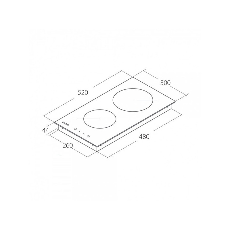 Электрическая варочная панель Akpo PKA 30 830 WH White схема