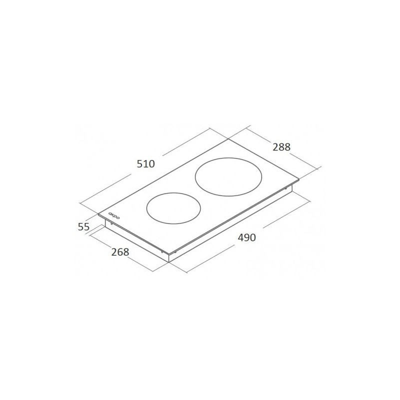 Электрическая варочная панель Akpo PKA 30 9114 BL Black схема