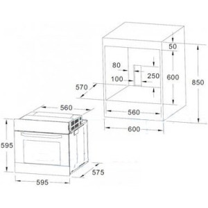 Электрический духовой шкаф Akpo PEA 7008 MED01 IX Inox схема