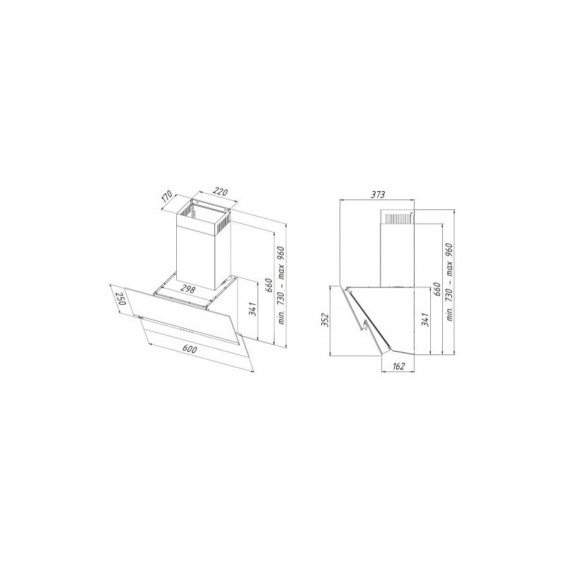 Вытяжка Akpo Balance Eco 60 WK-4 White схема