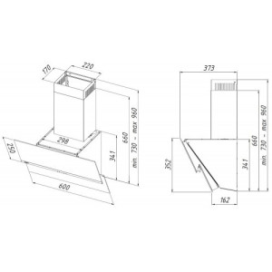 Вытяжка Akpo Balance Eco 60 WK-4 White схема