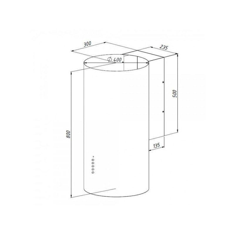 Вытяжка Akpo Balmera Eco 40 WK-4 White схема