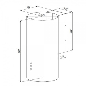 Вытяжка Akpo Balmera Eco 40 WK-4 White схема